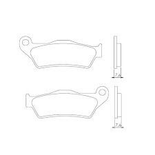 Klocki hamulcowe kh181 spiek metaliczny (złote) brembo przód ktm (ft 4027)