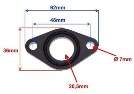 Podkładka ebonitowa króćca ATV 110