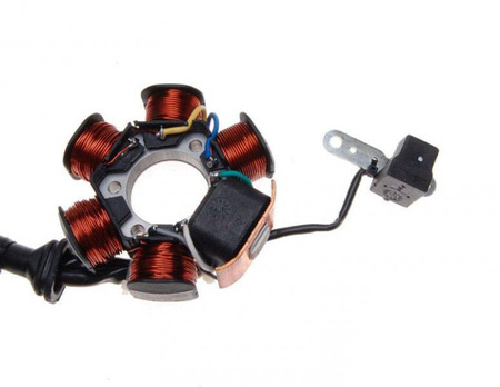 Stator iskrownik 6 cewek do Piaggio FREE 50 SFERA 50 ZIP 50 NRG 50