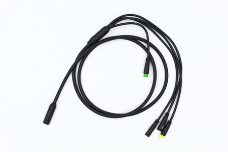 Kabel Przewód E-Bus Bafang 1200mm 4 Końcówki Wyświetlacz Manetka Hamulce Sterownik/Silnik