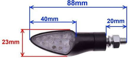 Kierunkowskazy led do motocykli skuterów E8