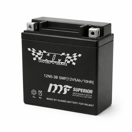 Akumulator 12N5-3B 12V 5Ah SIMSON S51, S70, SR50; MZ Etz 251; KYMCO Activ, Nexxon