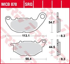 Klocki hamulcowe kh663 sinter track yamaha yzf 250r '15-, x-max 300 '18-, yzf r3 '15-, mt-03 '17-, przód