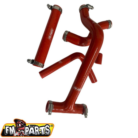 Fm-parts silikonowe węże/przewody chłodnicy beta rr 250/300 '20-22' kolor czerwony