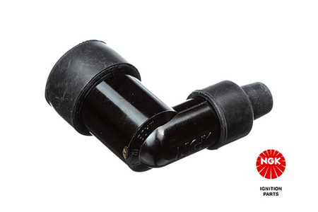 Fajka świecy zapłonowej Ngk fajka na świece (nr 8710) kątowa (90) kolor czarny – NGK