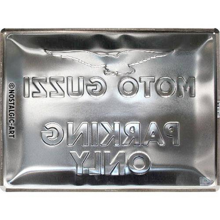 Tablica plakat 30X40 Moto Guzzi Parking Only 23261
