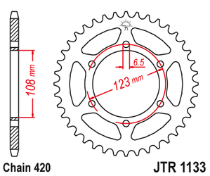 Zębatka tylna 4412 59 aprilia sx 50 -18-19 (jtr1133.59)* (łańc.420)