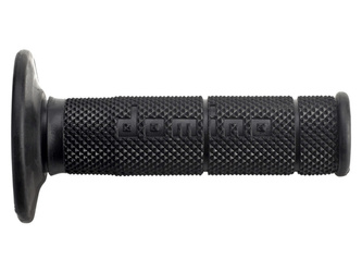 DOMINO MANETKI (GRIPY) OFF ROAD JEDNOSKŁADNIKOWE ULTRA SOFT (22+25MM, DŁ.120/123MM) BEZ OTWORU KOLOR CZARNY