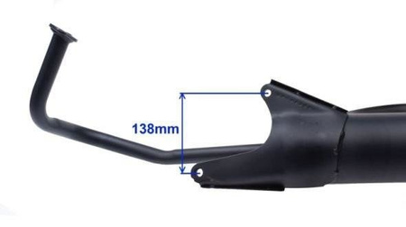 TŁUMIK DO SKUTERA 4T 139QMB KOŁA 10 CALI VAPOR 727