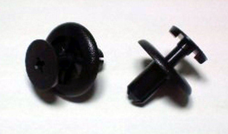 Kołki montażowe do plastików (głębokość 13mm, gr. 7mm, szer. główki 15mm, dł. całk. 15,8mm) (10 szt.) (made in japan)