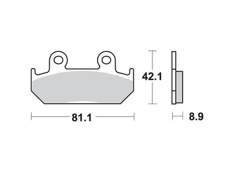 Klocki hamulcowe sbs Honda CBR 600 Honda XRV 750