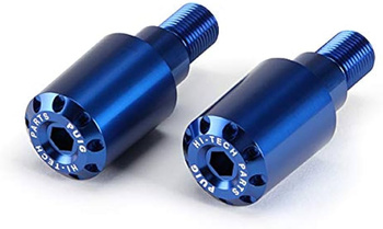 Ciężarki / końcówki kierownicy długie puig do yamaha x-max 125/250 (gwint m16) 10-16 niebieskie