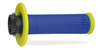 Manetki pg708 off road z blokadą sclock-on + 6 adapterów rolgazu (22+25mm) kolor niebieski zółty dwuskładnikowe fluo (708-325)