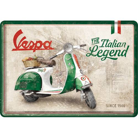 Pocztówka 14X10cm Vespa Italian 10327