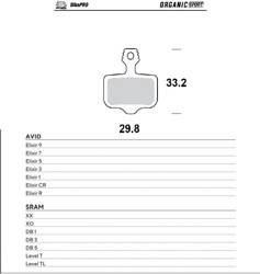 Moto-master bike pro klocki hamulcowe rowerowe organiczne sport