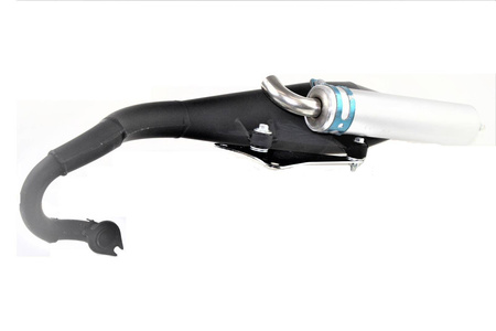 Tłumik tuningowy power force yamaha - minarelli horizontal srebrny tut000322b