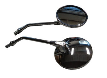 Lusterko uniwersalne okrągłe lewe i prawe (komplet) gwint m10 chromowane