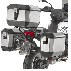 STELAŻ KUFRÓW BOCZNYCH MONOKEY MOTO GUZZI V85 TT '24-'25, - RÓWNIEŻ POD KUFRY MONOKEY RETRO-FIT KVE K'VENTURE ALU ORAZ KK'MISSION ALU
