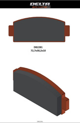 Klocki hamulcowe kh651 cf moto c-force 400/450/500/600 '17-21, z-force 950/1000 '18-21, u-force 1000 '19-21 cf 500/600/800 '13-15 tył l/p