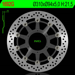Tarcza hamulcowa przód honda st 1300a'02-17, ctx 1300/1300a'14-16 (310x94x5mm) (6x6,5mm) pływająca (środaluminiowy)