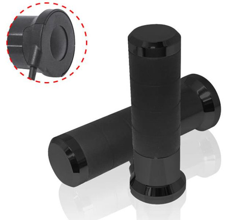 Koso manetki podgrzewane ze sterownikiem (22mm/25mm 7/8-1`) długość - 120mm sterownik lcd - 5 poziomów grzania (el) kolor czarny