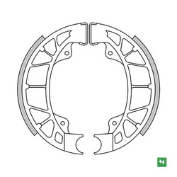 Szczęki hamulcowe aprilia sport city 50 08-10 , gilera 50/125 97-08 , piaggio, vespa, zip, sfera, skipper , hexagon, roczniki 96-10 (110x25mm)