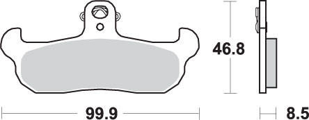Klocki hamulcowe kh134 off-road sinter kolor złoty