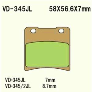 Klocki hamulcowe vesrah  vd-345jl
