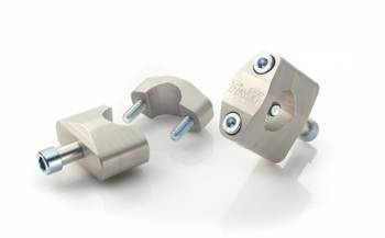 Podwyższenie kierownicy offroad kolor srebrny śr. 28mm, wysokość 45mm (wycofano z produkcji)