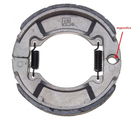Komplet szczęk tylnego hamulca Longija Exactly
