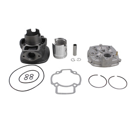 Cylinder Żeliwny Z Głowicą (4 Kątną) Szarą Power Force Basic Piaggio Nrg Aprilia Rs 50 47mm 2t