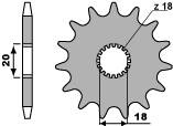 Zębatka przednia 426 12 18nc (łańc. 428)