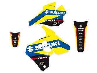 Komplet naklejek (oklein) suzuki rm 80 '00-'01, dream 4 kolor żółty/niebieski/czarny