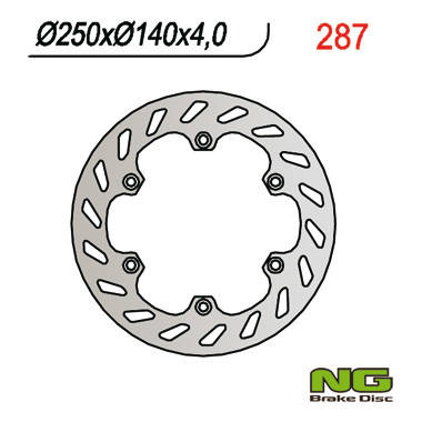 Tarcza hamulcowa przód aprilia rx 50`03-06, etx 125`85-90, rx 125`89-00 (250x140x4)