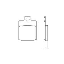 Klocki hamulcowe kh260 spiek metaliczny (złote), skutery peugeot, piggio, sym, vesp (ft 4014)