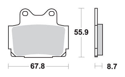 Klocki hamulcowe kh104 street excel/racing ng sinter kolor złoty