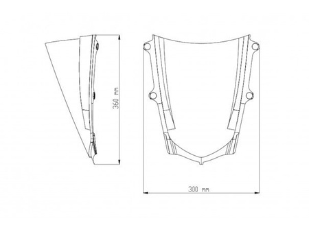 Szyba Sportowa Puig Do Yamaha Yzf R1 15-19 Czarna
