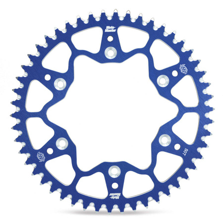 Zębatka tylna aluminiowa t7075 (ergal) 798 52 (79852) kolor niebieski suzuki rm 80/85, yamaha yz 80/85 (93-14) (jtr798.52) (łańc. 428)