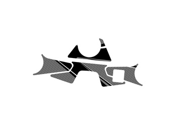 Radikal Osłona Półki Kierownicy Puig Suzuki Sv650x 18-22 Szara