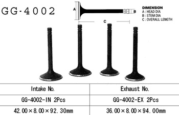 ZAWÓR SSĄCY KAWASAKI KXF 250 '04-'06 TYTANOWY (MADE IN JAPAN)