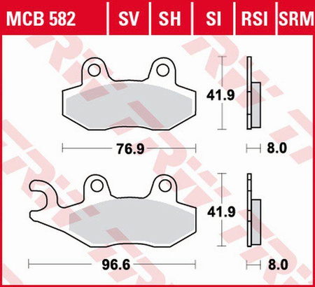 Klocki hamulcowe kh135 kh214 sinter street aprilia sx 125 18-, honda nsr 150 02-, kawasaki klx 125 10-13, kdx 250 90-94, klx 250 09-17, klf 