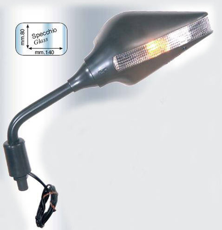 Lusterko lewe uniwersalne z kierunkowskazem (para z 6278) (m10x1,25)