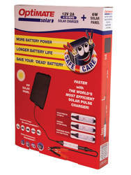 Ładowarka akumulatorów optimate solar na baterie słoneczne z panelem 6w sae 2a (el)