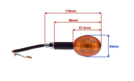 Kierunkowskaz mini lewy kocie oko przód