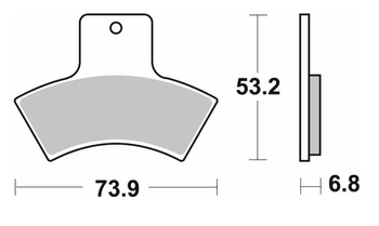 KLOCKI HAMULCOWE NOWOŚĆ KH270 OFF-ROAD SINTER KOLOR ZŁOTY PASUJE DO: POLARIS, QUADZILLA