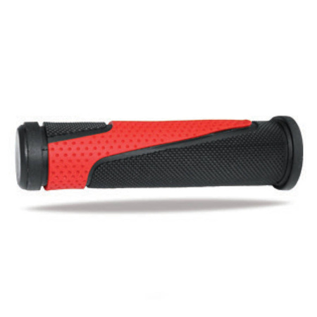 Manetki pg807 atv / jet ski / mtb (22+22mm, dł. 125mm) kolor czarny czerwony (dwuskładnikowe) (807-125)