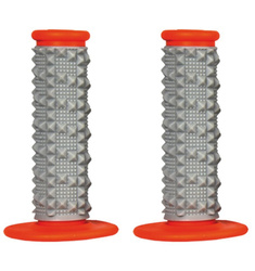 Manetki off-road (22+25mm) z wypustkami dwuskladnikowe kolor szary/pomarańczowy