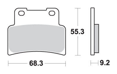 Hamulcowe kh432 street excel sinter kolor złoty
