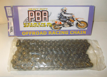 Łańcuch  420h-140 (140 ogniw) bez oringów motocross do 85cm (420/140)