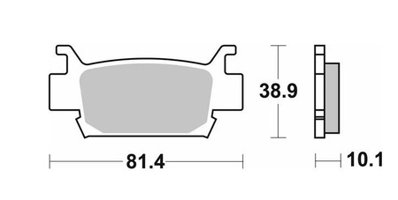 klocki hamulcowe kh410 off-road sinter kolor złoty honda trx 500/680/700 (patrz opis towaru)